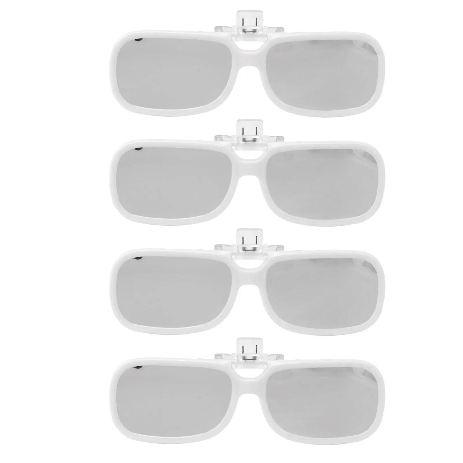 4 플라스틱 클립온 일식 안경, 안전한 직사 태양 감상용